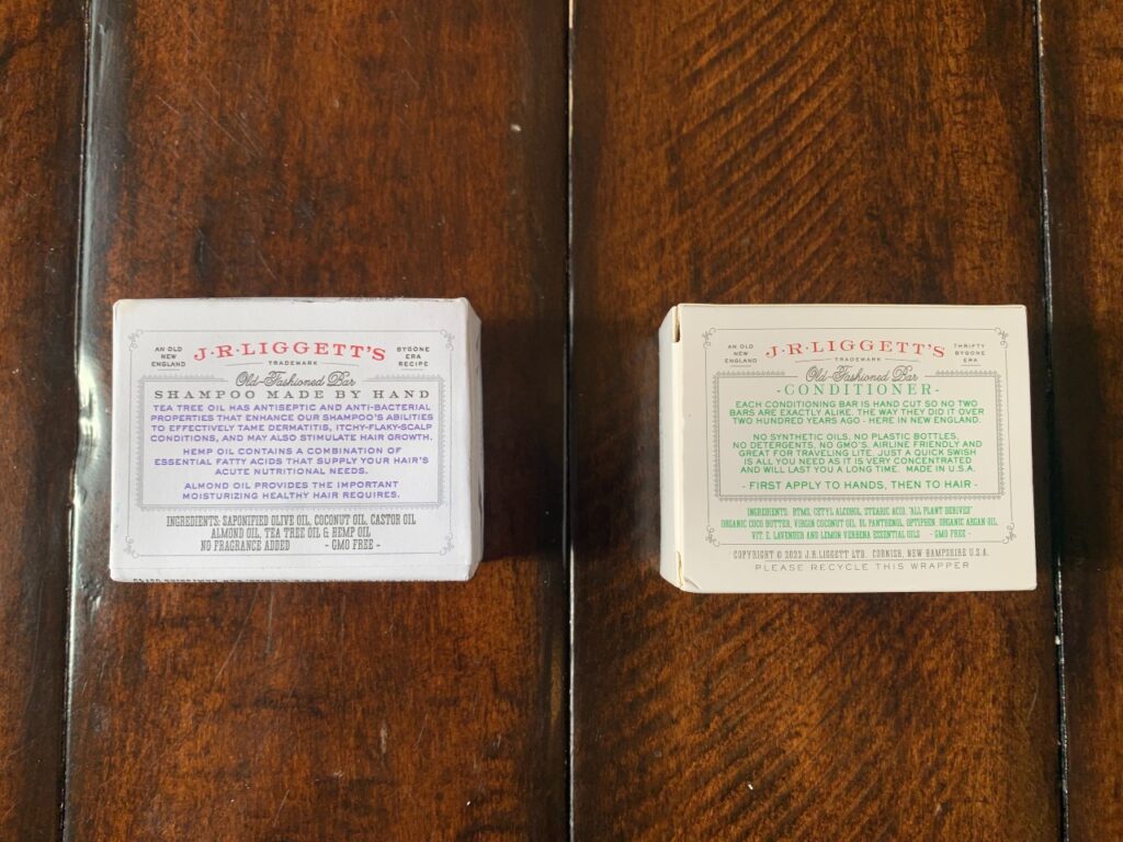 J·R·LIGGETT'S Shampoo and Conditioner Bars